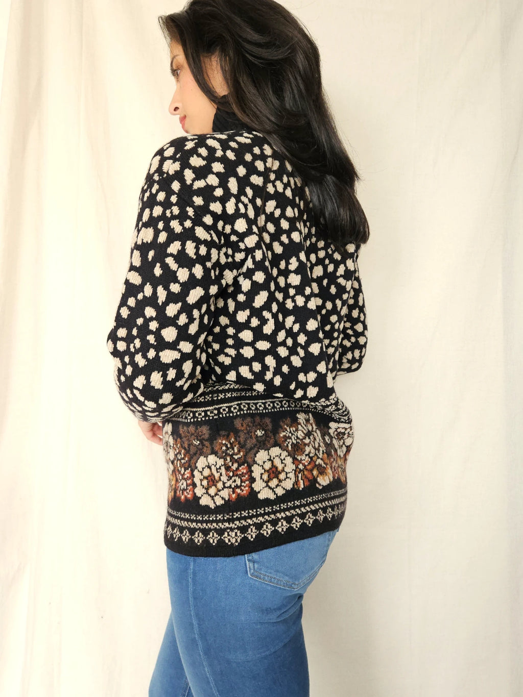 Vintage trui Carpet Diem | M