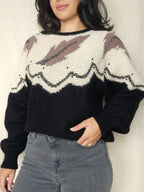 Vintage trui met angora | 3XL