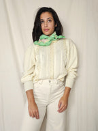 Butter yellow vintage trui | XL