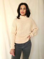 Vintage trui Merino Peach | 3XL
