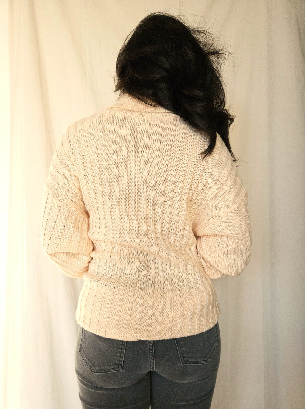 Vintage trui Merino Peach | 3XL