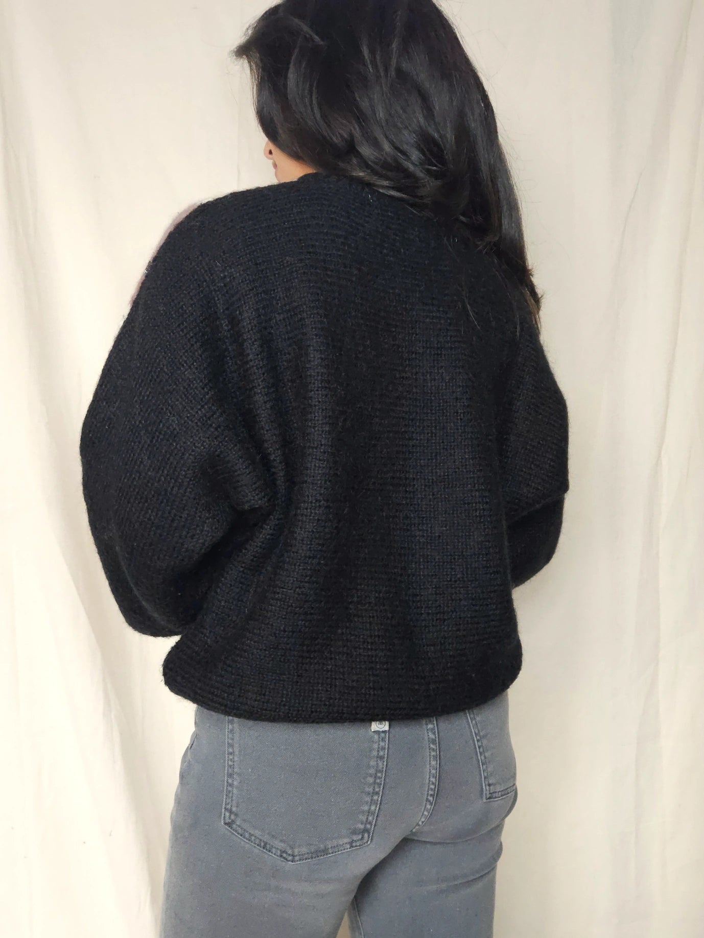 Vintage trui met angora | 3XL
