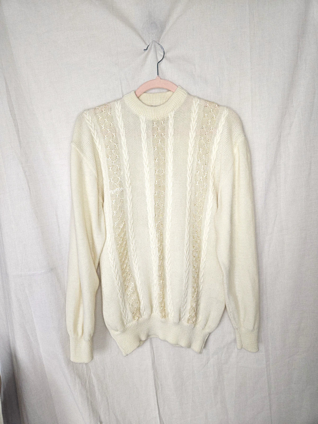 Butter yellow vintage trui | XL