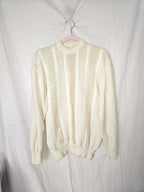 Butter yellow vintage trui | XL