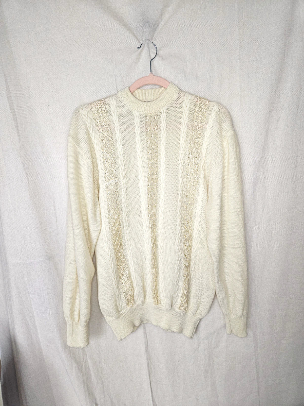 Butter yellow vintage trui | XL