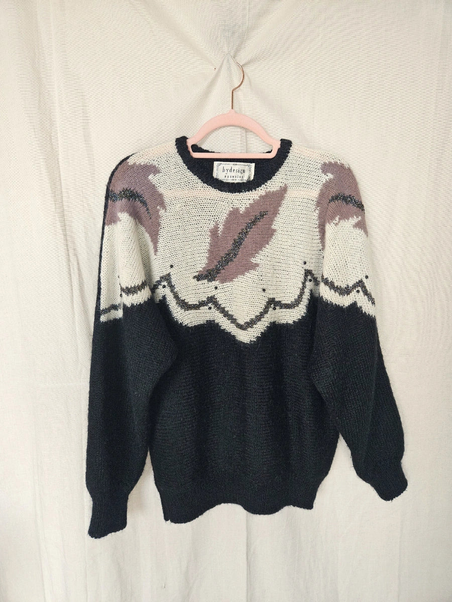 Vintage trui met angora | 3XL