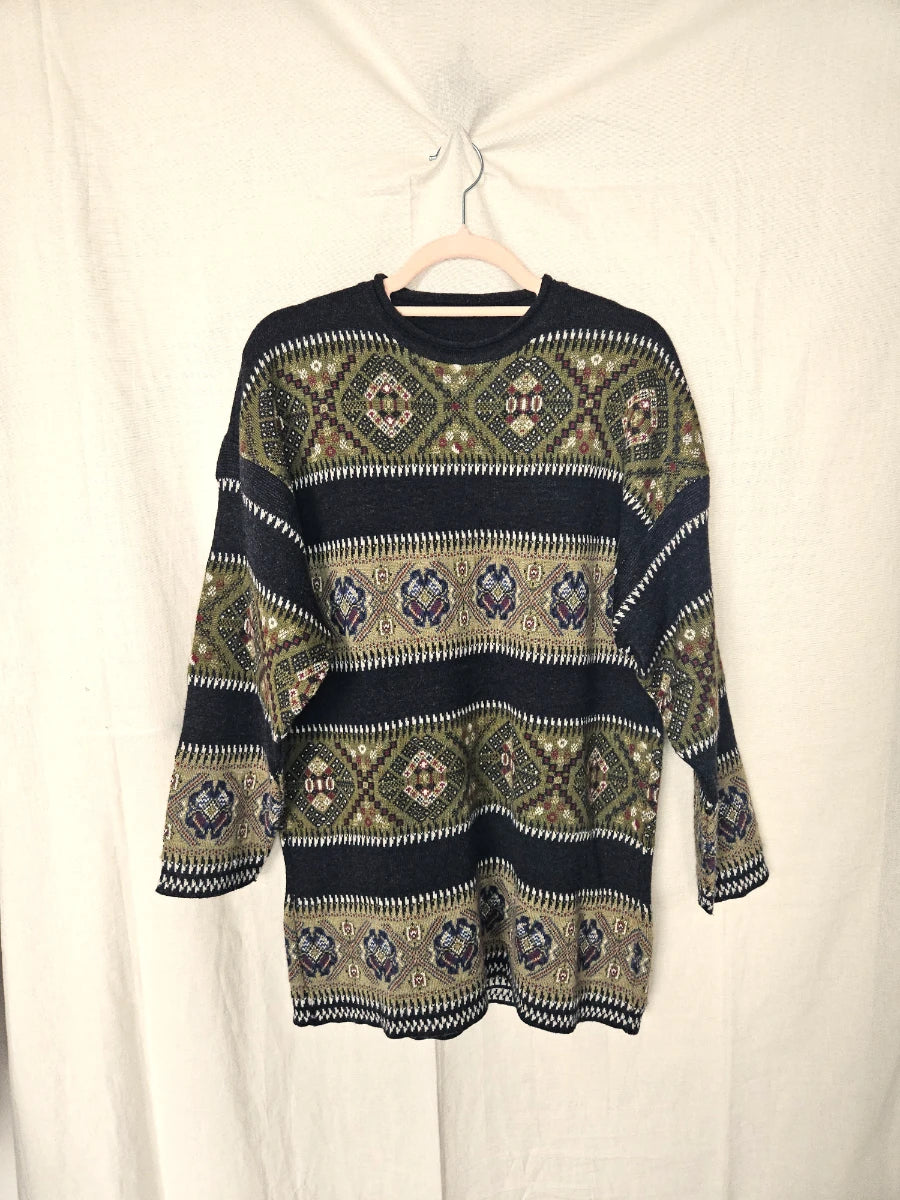 Vintage trui Kaleidoscoop | XXL