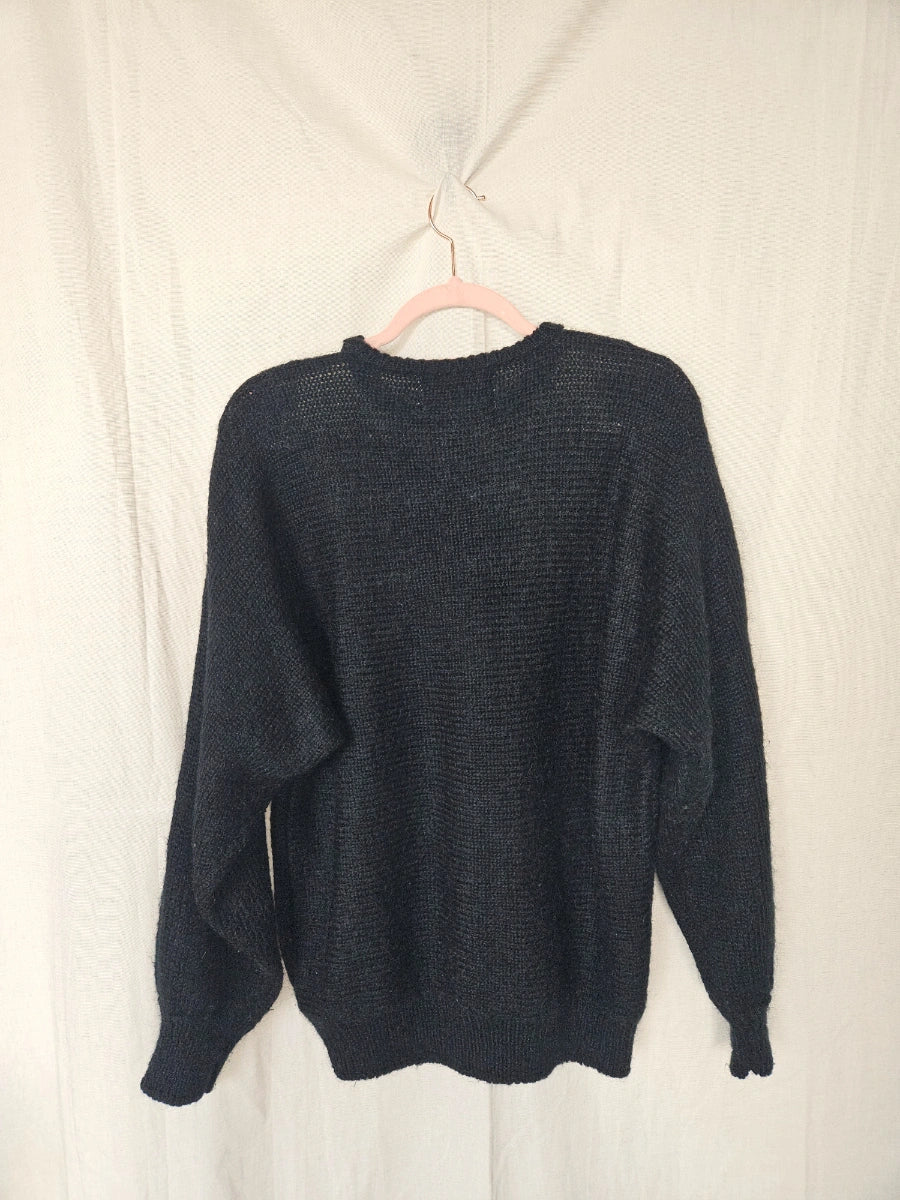 Vintage trui met angora | 3XL