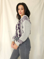 Vintage trui Purple Ivy | M