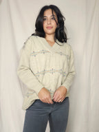 Wollen vintage kabeltrui | 4XL