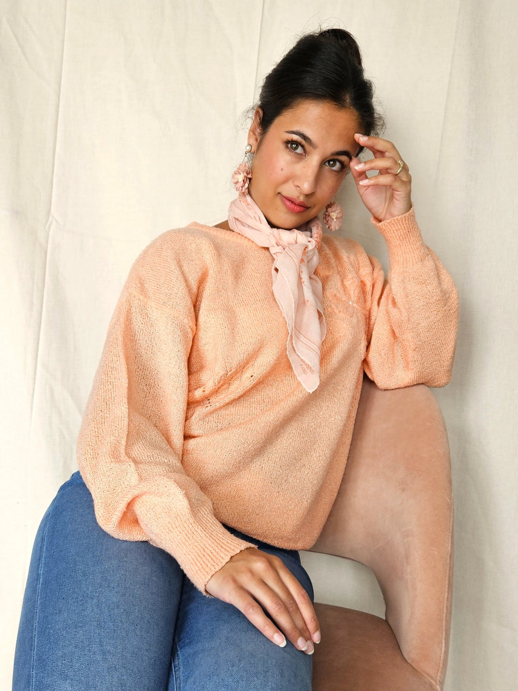 Vintage trui coral | XL