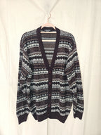 Gebreid vintage vest met merinowol | 4XL