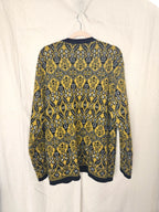 Gebreid okergeel vintage vest | XXL