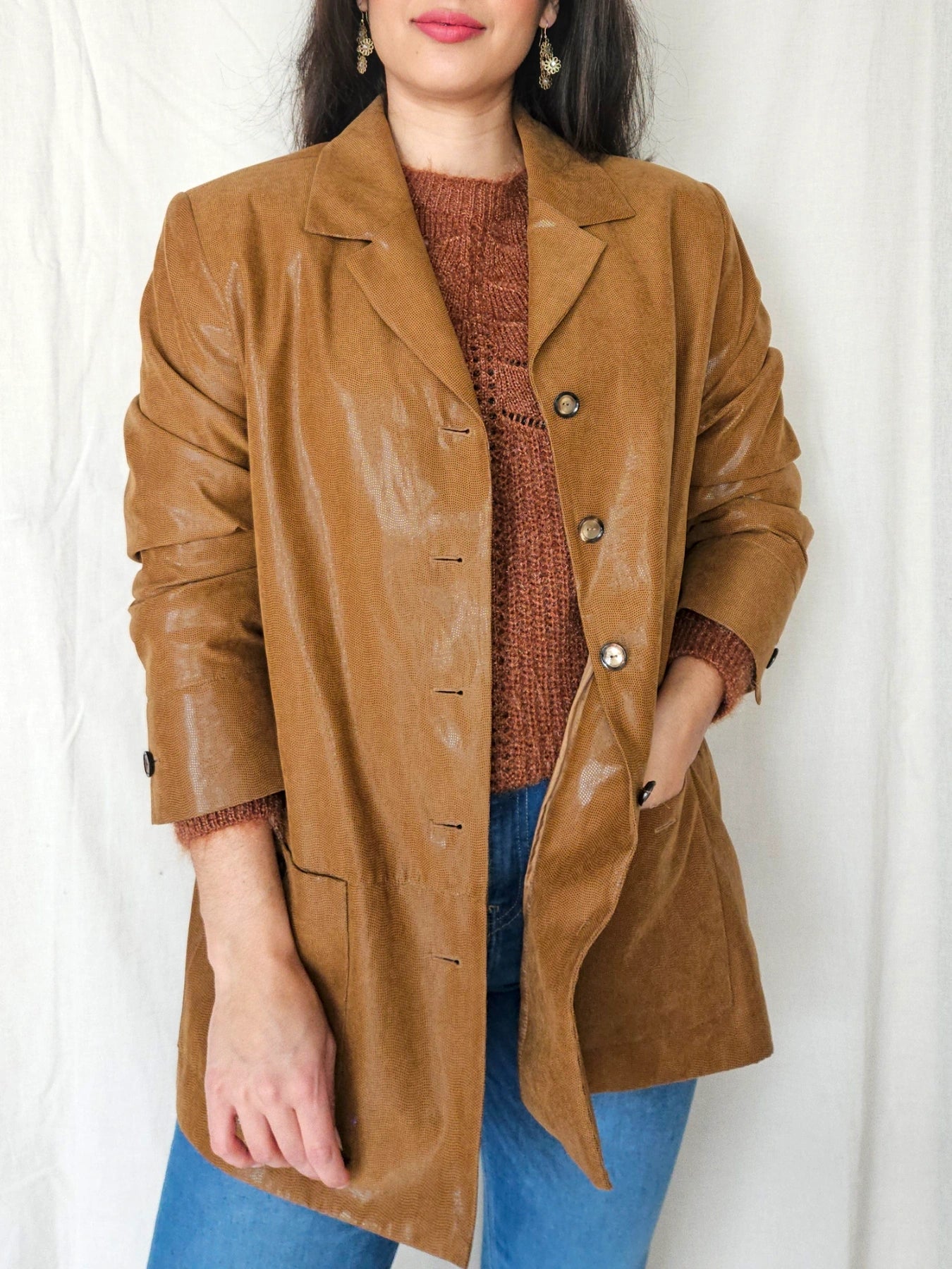 Generisch Vintage fluwelen blazer voor dames, casual zakelijke jas met Generisch Vintage fluwelen blazer voor dames, casual zakelijke jas met