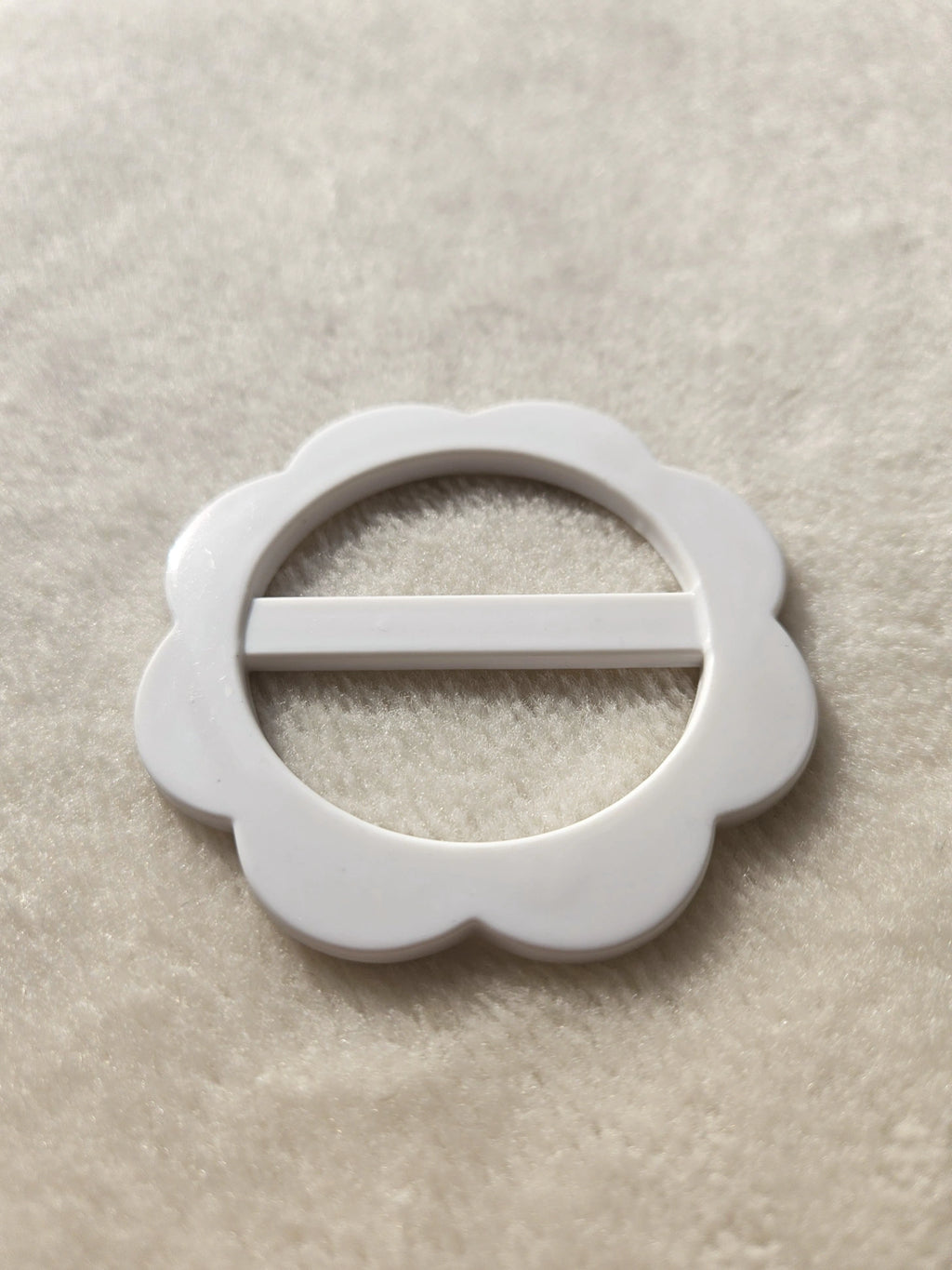 Blouse gesp - witte bloem