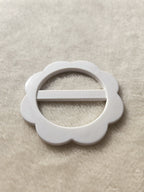 Blouse gesp - witte bloem