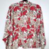 blouse met rode rozen