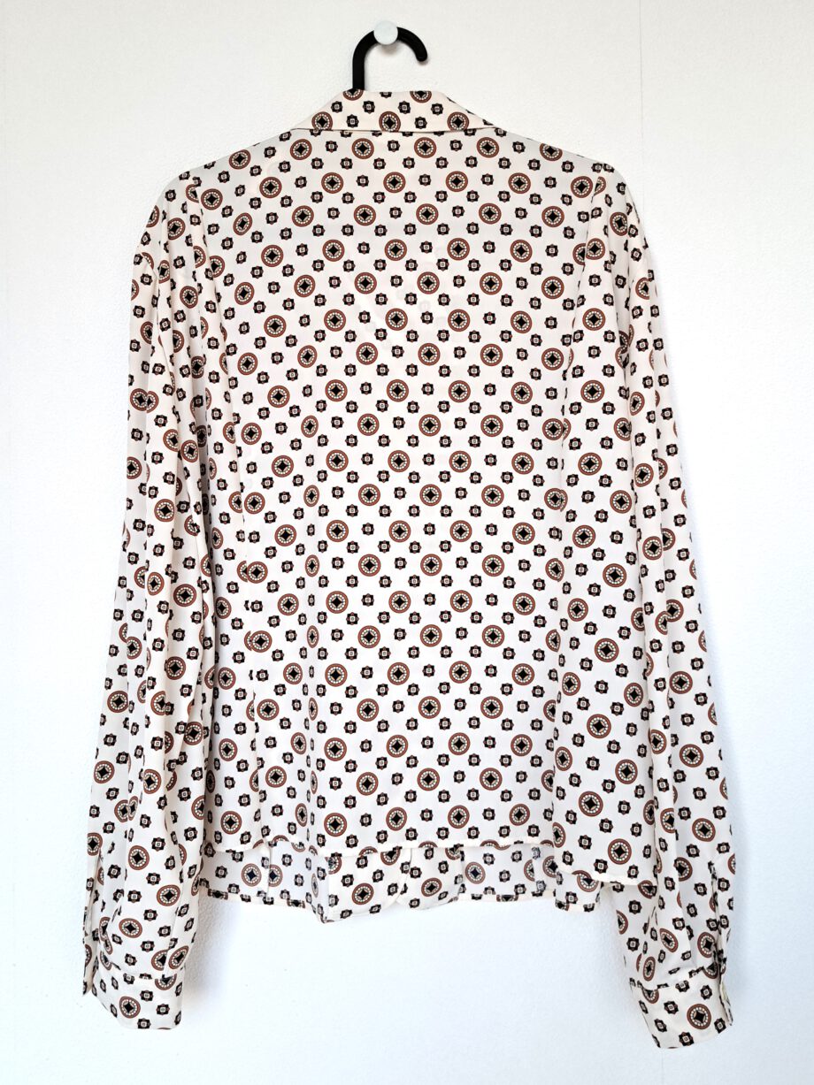 witte blouse met print