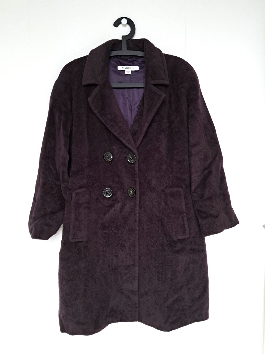 paarse vintage jas voorkant