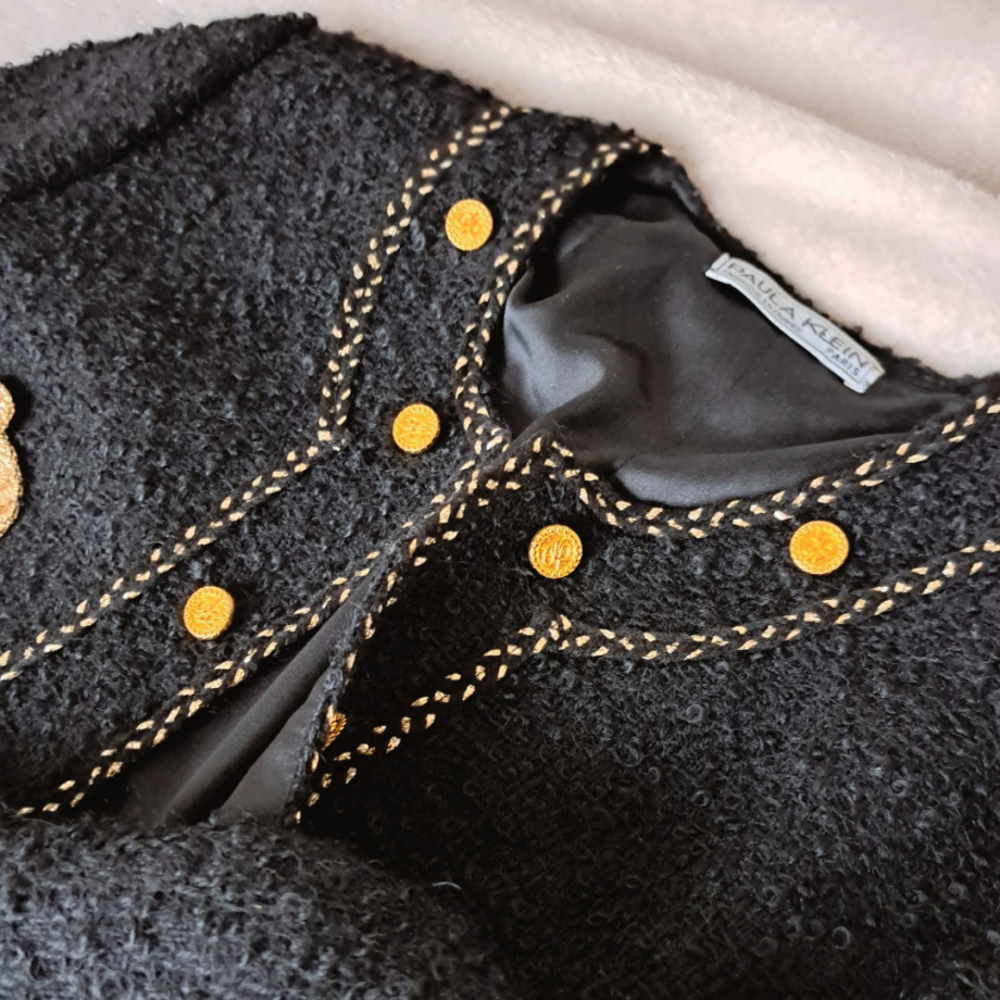 Vintage jasje black & gold | M - Afbeelding 6
