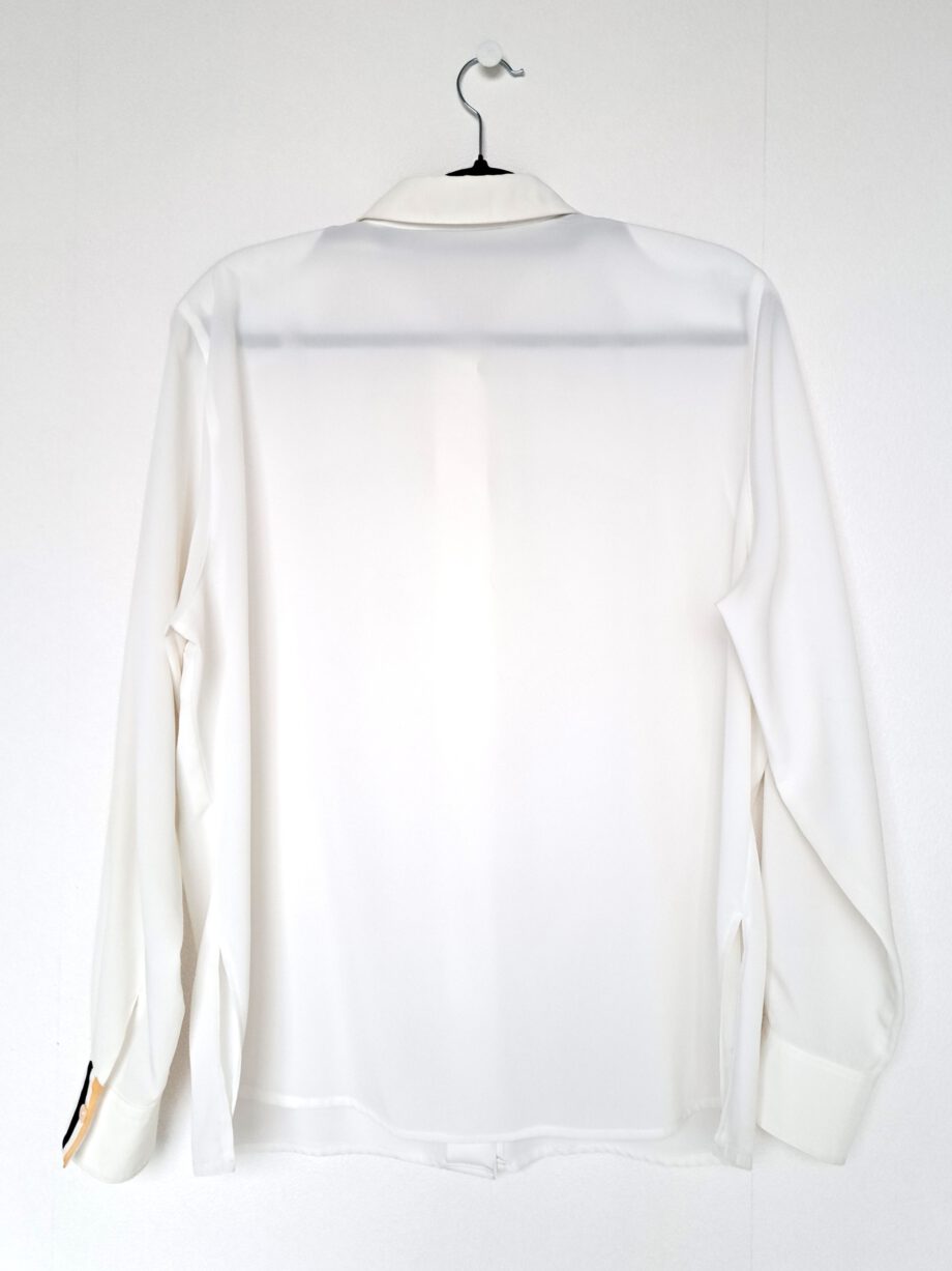 Vintage blouse soft white | L - Afbeelding 5