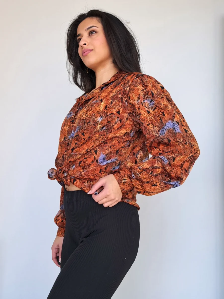 Donkeroranje vintage blouse