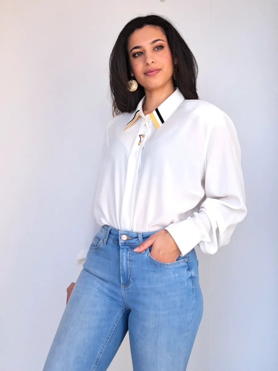 witte vintage blouse