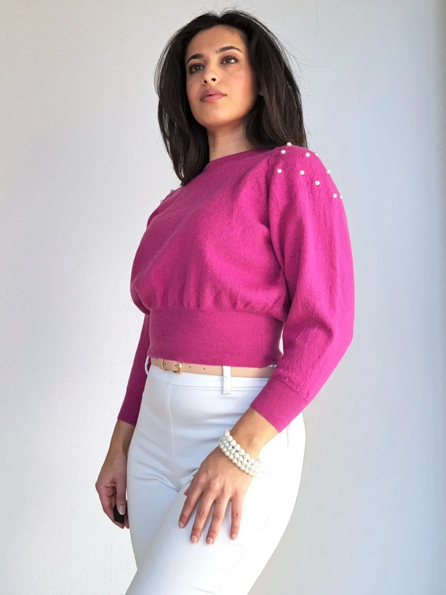 roze vintage top
