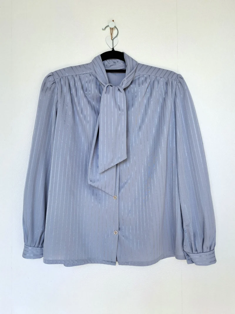Vintage blouse purple pastel | M - Afbeelding 6