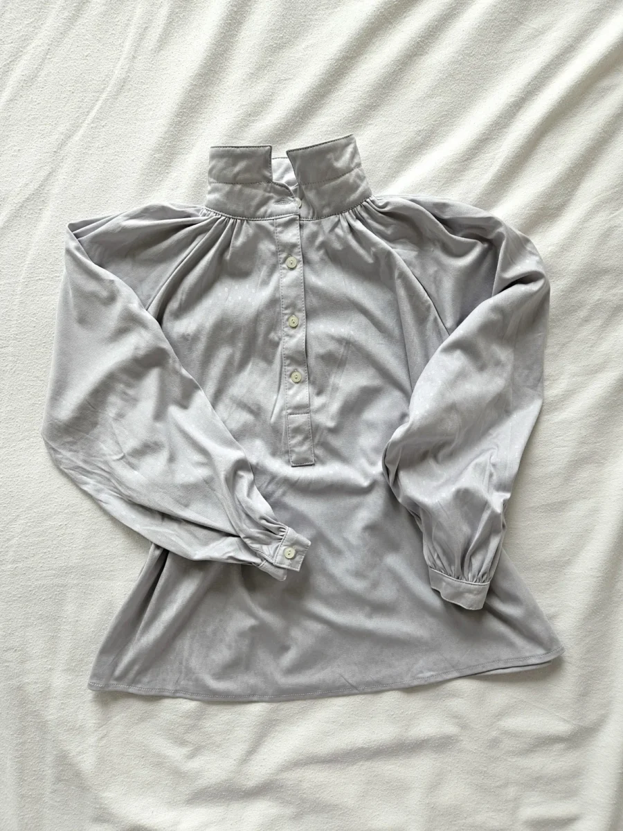 Pastel paarse 70s blouse | M - Afbeelding 6