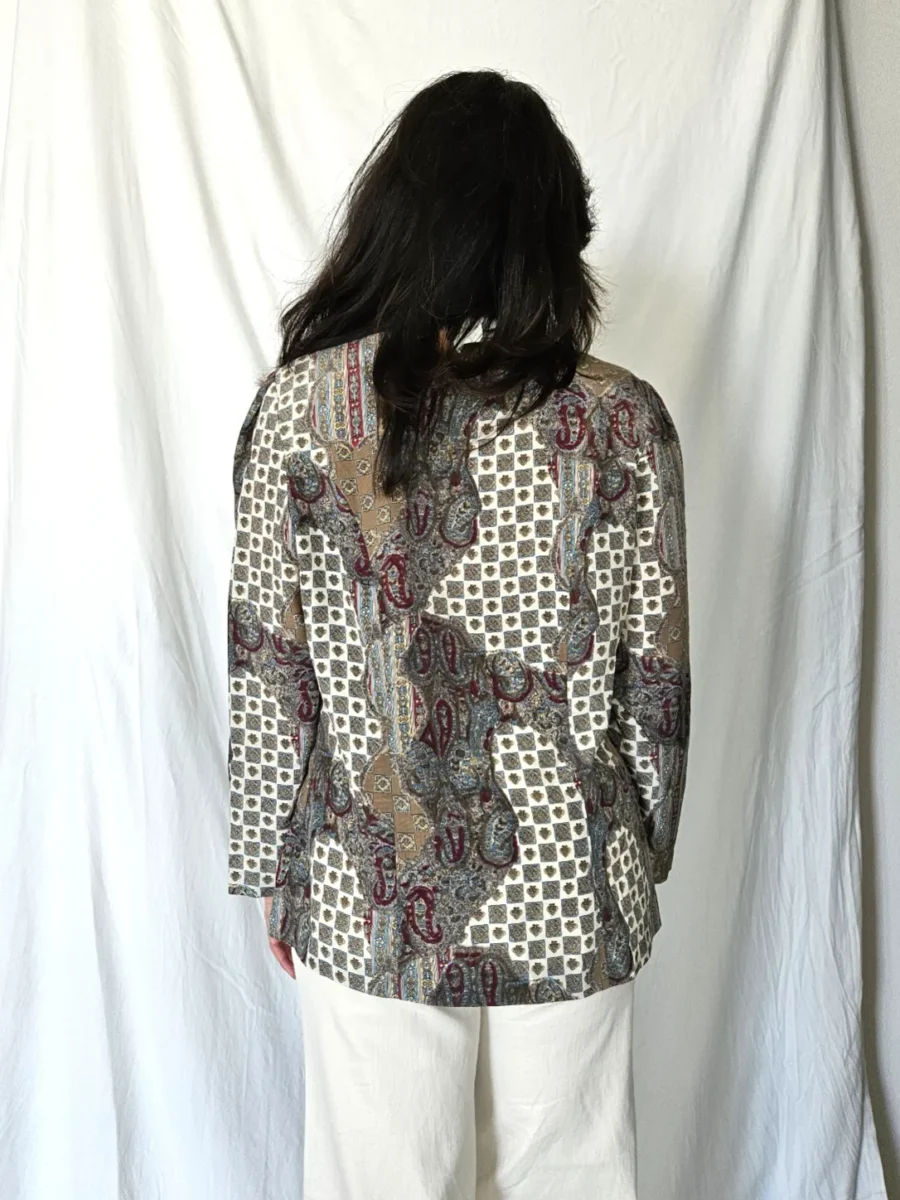 Vintage blouse met bijzondere prints | L - Afbeelding 4