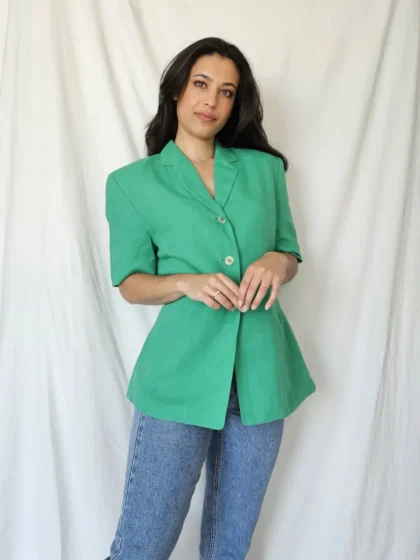 Linnen vintage top Betty Barclay | L
