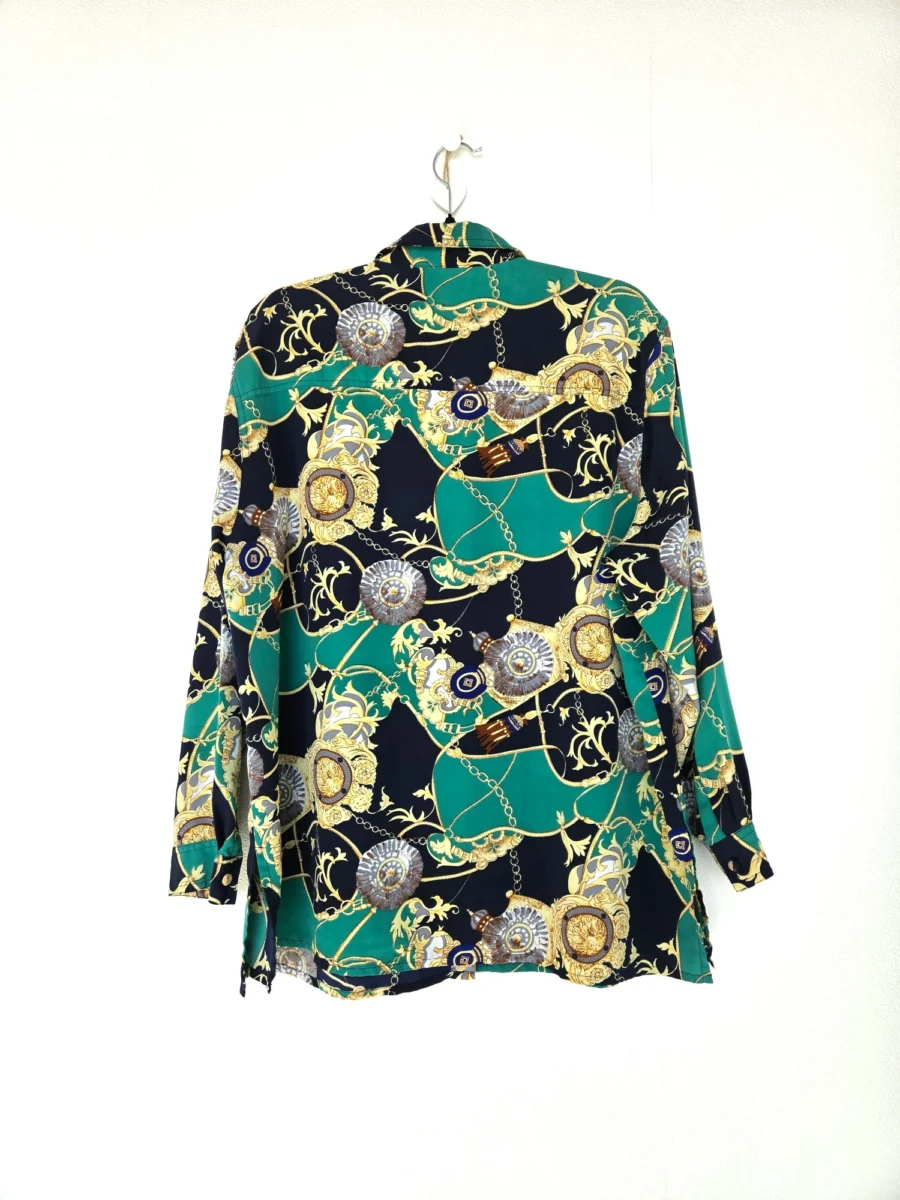 Vintage blouse Versace inspired | 3XL - Afbeelding 4