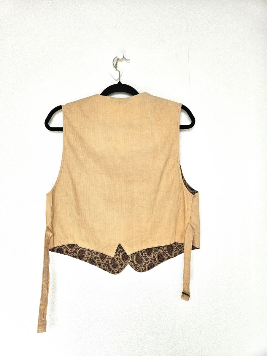 Corduroy vintage gilet van katoen | L - Afbeelding 5