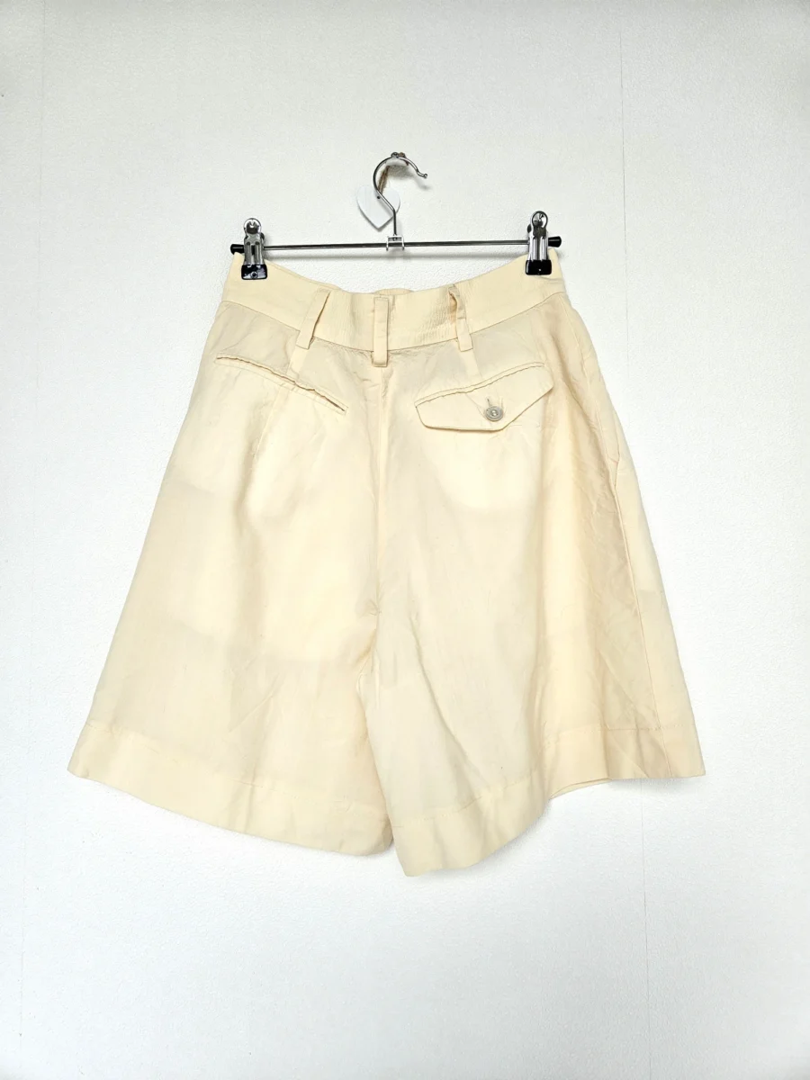 Jil Sander vintage shorts butter yellow van wol | XS - Afbeelding 5