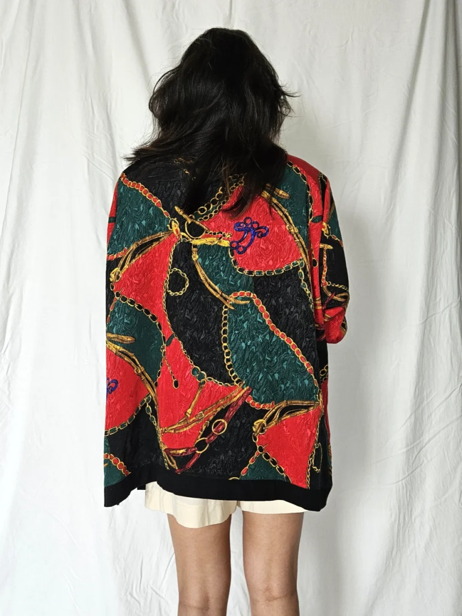 Vintage vest Versace inspired | 4XL - Afbeelding 3