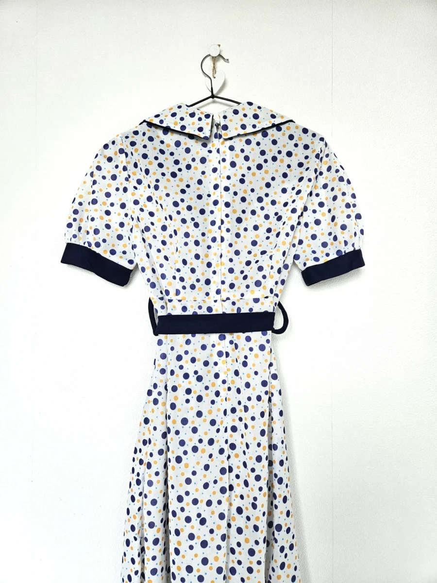 70s deadstock jurk met stippen | S - Afbeelding 5