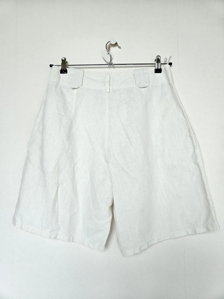 Witte linnen vintage shorts | L - Afbeelding 5